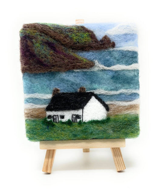 Paint with Wool: Mini Masterpiece Seashore Bothy Craft Kit