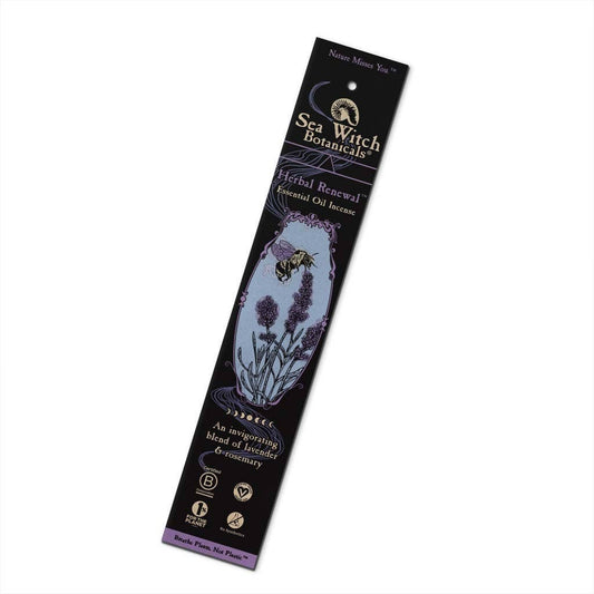 Incense Sticks - 20 Sticks in Paper Box - Zero Waste: Herbal Renewal - Lavender Rosemary