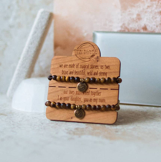 Two Birds + One Stone Snap n' Share BFF Bracelet Tiger's Eye
