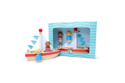 Boats & Buddies Bath Toy - Boy & Girl