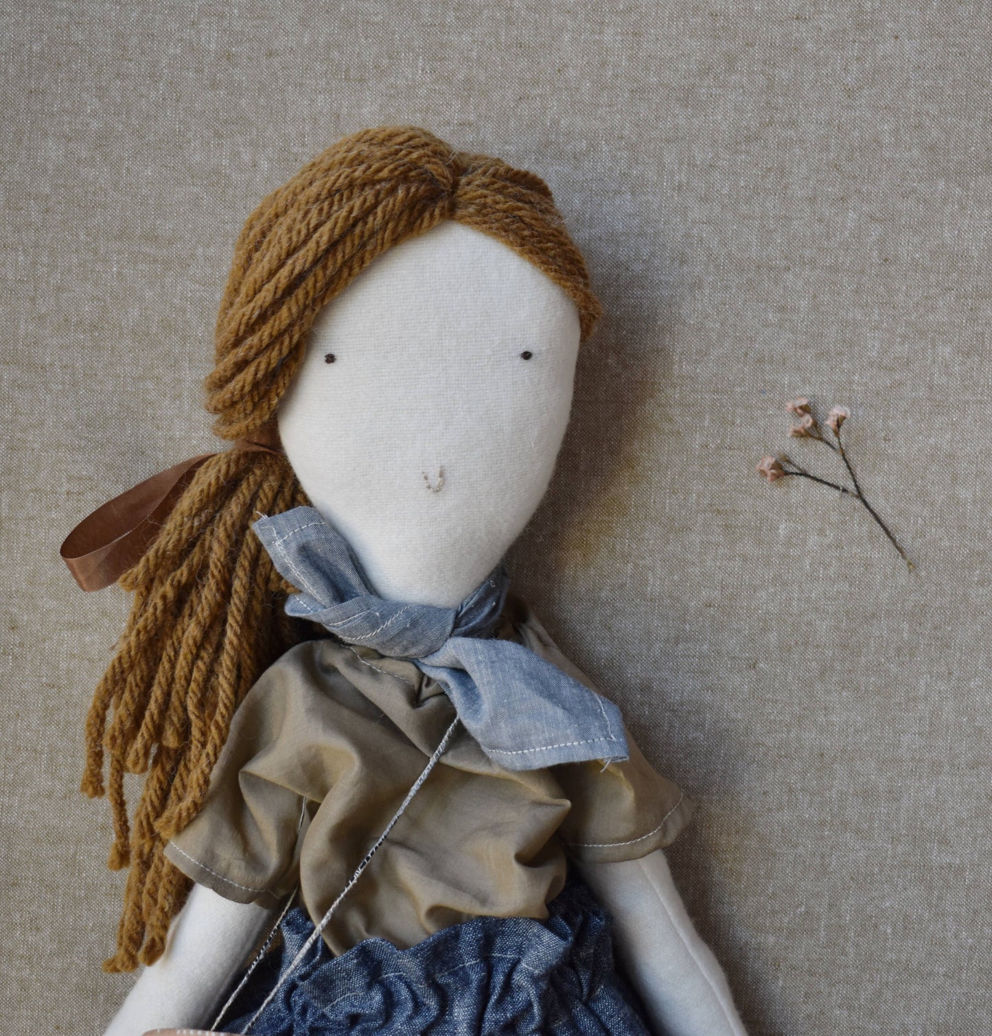 Florence Doll- chambray skirt