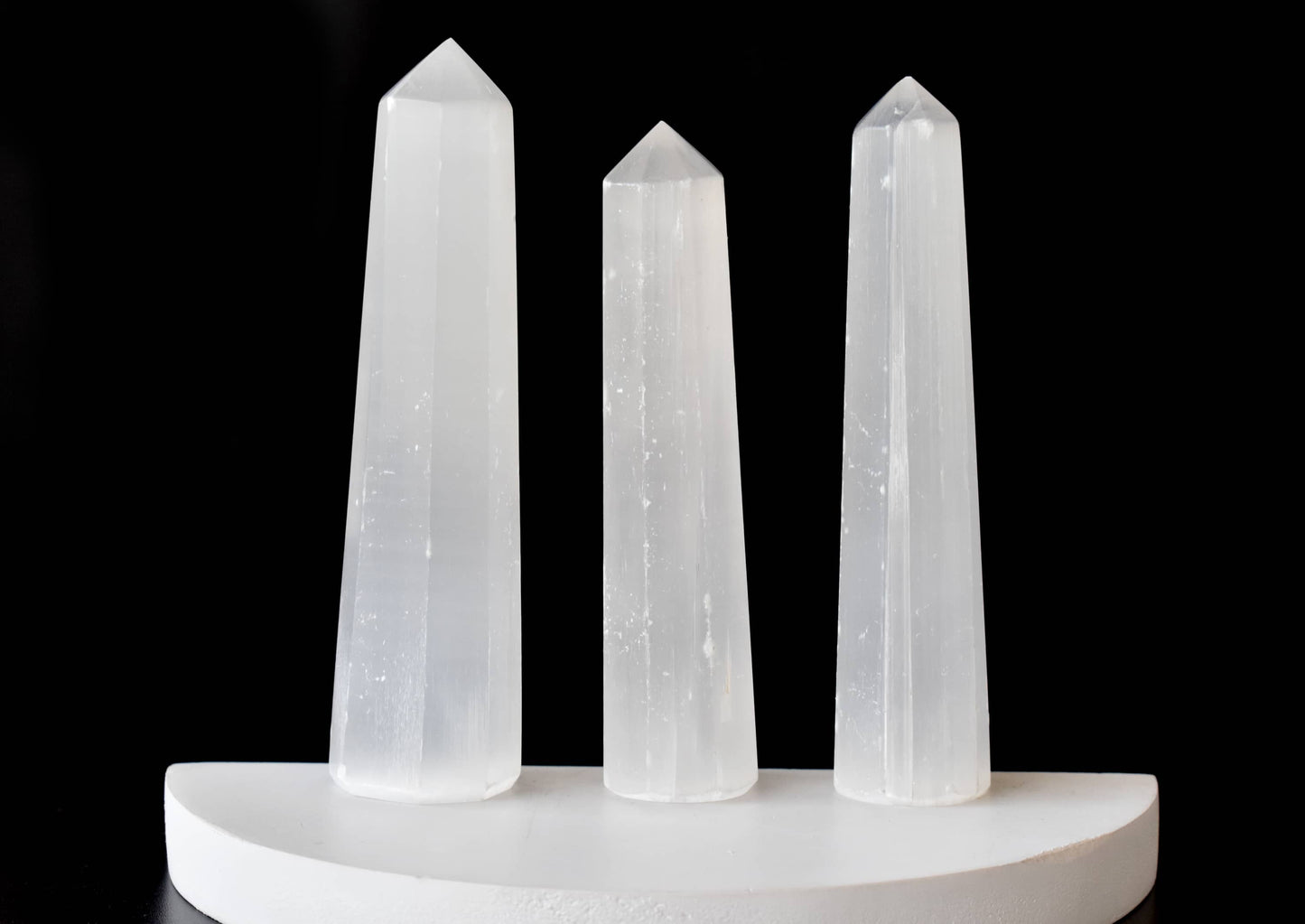 Selenite Tower Point (Insight and Flexibility)