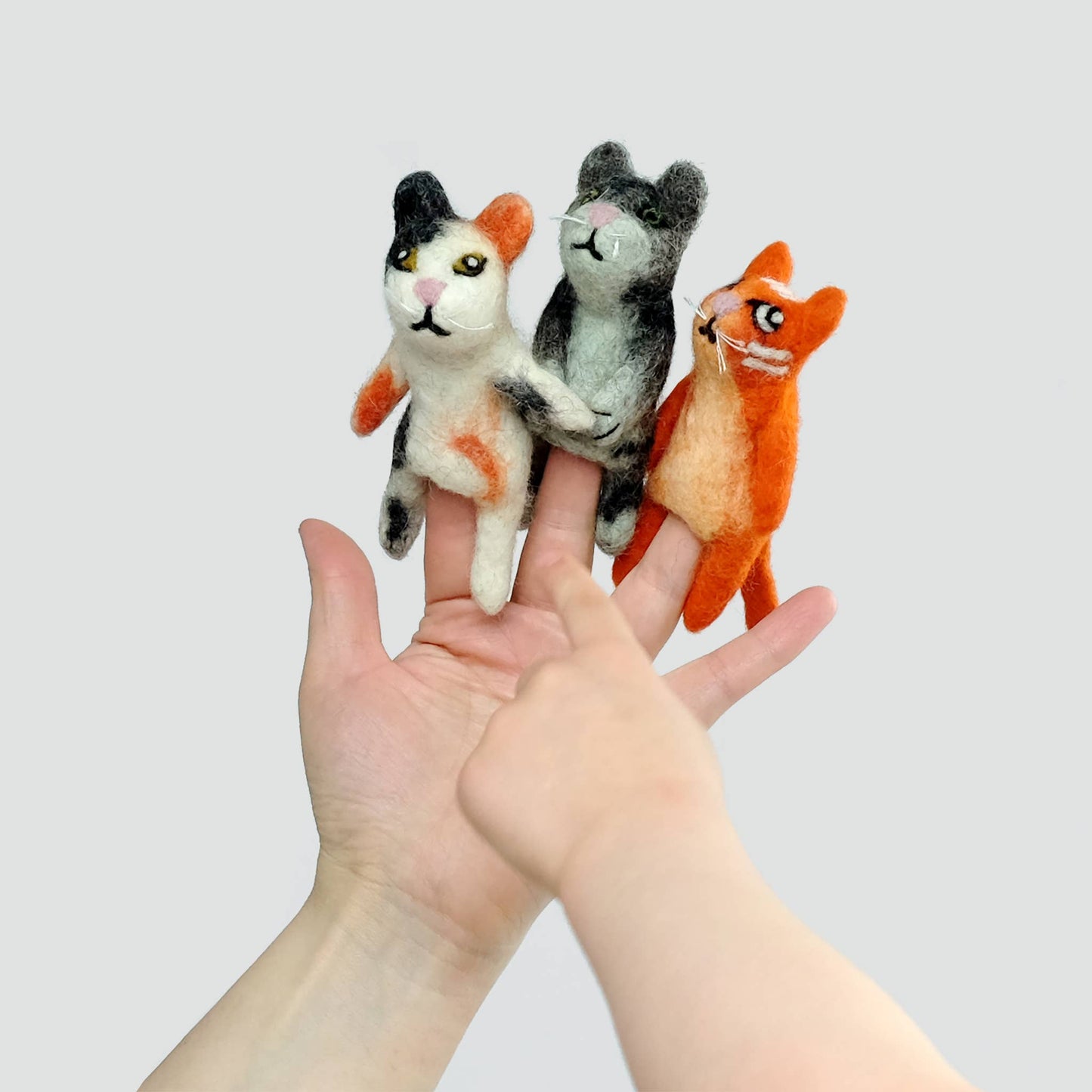 Cat Felt Finger Puppets